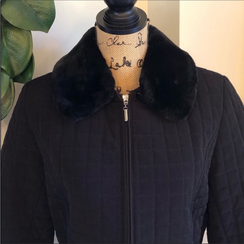 Neiman Marcus Gallery Quilted Car Coat